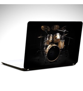 Drum Set Laptop Sticker 19 inch (40,5X27CM)
