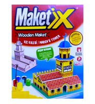 VIP MAKET BOYANABİLİR AHŞAP KIZ KULESİ MAKETİ 6 RENK AKRİLİK BOYA AHŞAP EĞİTİCİ OYUNCAK AHŞAP BOYAMA