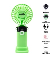Led Göstergeli El Fanı YEŞİL