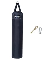 Desfabe Polydes 120x30 Cm Kolonlu Boks Kum Torbası Siyah+Askı Aparatı