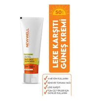 New Well Leke Karşıtı Yüz Güneş Kremi SPF 50+ 50 ml UVA/UVB Koruma Hafif Yapı Günlük Kullanım