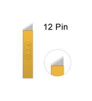 P.C.D 12 F BLADE GOLD MİCROBLADİNG İĞNESİ 10 ADET