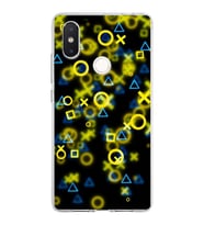 Xiaomi Mi 8 Se Uyumlu Kapak Semboller Tasarımlı Şeffaf Silikon Kılıf