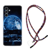 Samsung A23 A31 A32 A50 A51 A52 A53 A70 Kılıf Boyun Asklı Rasta Silikon Mavi Gece 1605