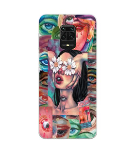Redmi Note 9 Pro / 9s Uyumlu Aesthetic Vintage Tasarımlı Şeffaf Telefon Kılıfı