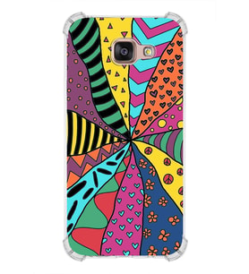 PrintiFy Samsung Galaxy A72 Uyumlu Retro Color 4 Baskılı Şeffaf Köşe Korumalı Antişok Kılıf