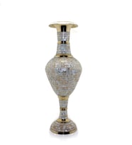 Pirinç Sedefli Vazo 45 Cm (Çok Renkli)