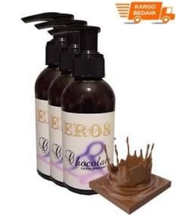 Eros Chocolate Erotic Massage Oil 120ML Çikolata Kokulu Erotik Masaj Yağı 3 Adet