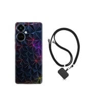 Camon 19 Pro Kılıf Ipli Boyun Askılı Desenli Silikon Renkli Prizmalar 1783