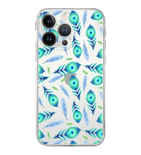 PrintiFy iPhone 13 Pro ile Uyumlu Nazar Boncuğu 3 Baskılı Kamera Korumalı Şeffaf Silikon Kılıf