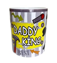 DADDY KİNG temalı,dijital baskılı hediyelik tasarım kupa bardak. (Beyaz)