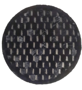 Koyu Siyah Renk Peluş Halı & Paspas 90x90