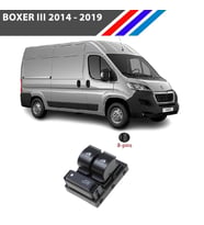 Boxer 3 Cam Açma Kumanda Düğmesi Sol Taraf 8 Pin 2014 - 2019