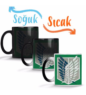 Attack On Titan Scoutıng Legıon Sihirli Kupa Bardak Porselen