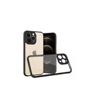 Apple İphone 13 Pro Kılıf Miami Şeffaf Silikon - Siyah