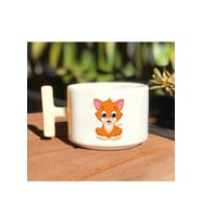 Kedi Baskılı Beyaz T Kulp Kupa Bardak