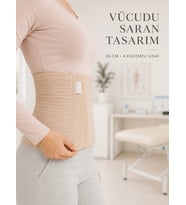 Doğum Sonrası Abdominal Korse 26 cm 4 Kademe Ayarlı Karın Toparlayıcı Korse