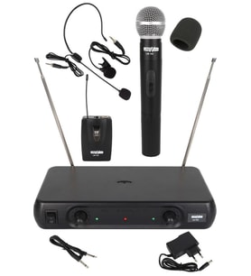 Lastvoice LM-102EY Çiftli EL Yaka Headset VHF Telsiz Kablosuz Mikrofon