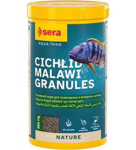 Cichlid Malawi Granules Otçul Ve Hepçil Ciklet Yemi 1000 Ml 565 Gr