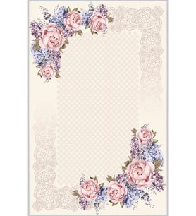 Eliana Home Baskılı, Yıkanabilir Kaymaz Taban Salon Halısı LNA1119 100x150 cm (Bej)
