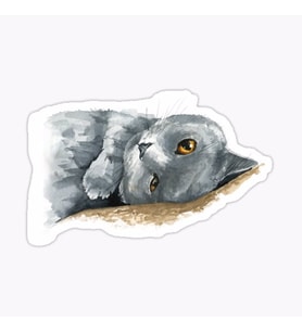 Araba Leptop için Kedi Oto Sticker Yapıştırması Etiket  17CM z2