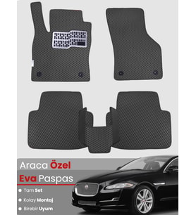 JAGUAR XJ LONG (2009-2019) Uyumlu EVA Paspas Tam Set–Araca Özel,Kolay Montaj,Su Geçirmez
