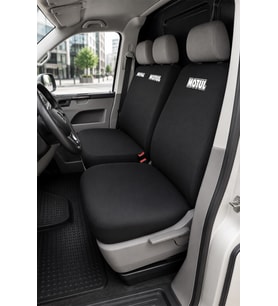 Volkswagen Transporter 5+1 - Siyah Penye Oto Koltuk Kılıfı - MOTUL Baskılı