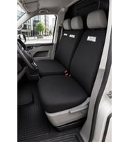 Volkswagen Transporter 5+1 - Siyah Penye Oto Koltuk Kılıfı - MOTUL Baskılı