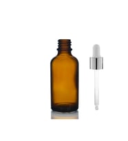 50ml kahverengi cam damlalıklı 12 adet, Gümüş Kapak Beyaz Emzik, Ecza şişesi, Damlalıklı şişe, propolis şişesi, damlatmalı şişe, saç serum şişesi, ecza şişesi (Amber)