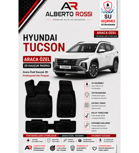 HYUNDAI TUCSON 2021 - 2026 Araca Özel Kauçuk 3D Profesyonel Oto Paspası