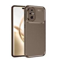 Honor 200 Kılıf Auto Focus Karbon Kapak - Kahverengi