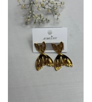 Çelik Gold Yüzgeç Küpe