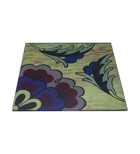 e38 EL İŞÇİLİĞİ TEZHİP BARDAK ALTLIK  10*10 cm - 5746 (Karışık)