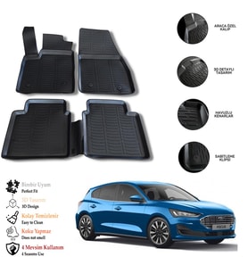 Ford Focus 5 2019 3D Havuzlu Paspas OTL