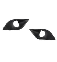 RENAULT CLIO- 4- HB- 16/20; SİS LAMBA KAPAĞI SİS DELİKLİ SAĞ/SOL SET (2PARÇA)SİYAH/NİKEL. ÇITASIZ(TW