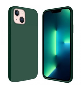 Apple iPhone 13 6.1'' İçi Kadife Silikon Kılıf Haki