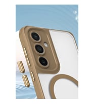Samsung Galaxy S23 Kılıf Enka Magsafe Silikon Kılıf - Desert