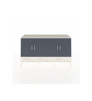 Hyperion Konsol 6 Raflı 3 Çekmeceli 4 Kapaklı 176x44x99 Aytaşı-Antrasit/Aytaşı
