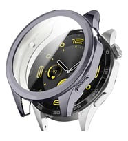 Sneezy Huawei Watch Gt4 46mm Tpu Yumuşak Silikon Kasa Ve Ekran Koruyucu (Füme)