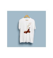 Oversize Keman Tasarım Unisex T-shirt
