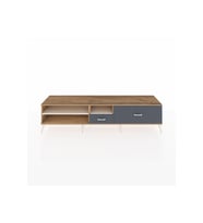 Hyperion TV Ünitesi 2 Raflı 2 Çekmeceli  220x44x51 Çam-Aytaşı/Antrasit