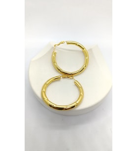 Golden Bamboo – Işıltılı Doğa Küpesi