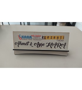 Ahşap Lazer Kesim ve Süblimasyon İsimlik