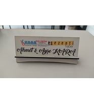 Ahşap Lazer Kesim ve Süblimasyon İsimlik