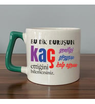 Bu Dik Duruşun Baskılı Kadınlar Günü Yeşil Kulplu D Kupa