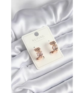 Xuping Model Zirkon Taşlı Halka Kadın Küpe - TJ-BKP8322