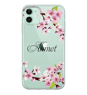 Cerry Rose Tasarımlı Şeffaf Telefon Kılıfı (Tüm Modeller Mevcuttur)