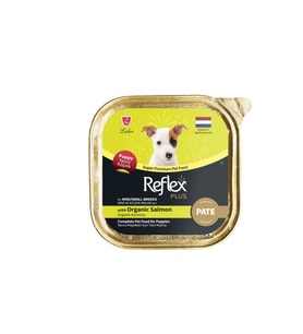 Reflex Plus Pate Organik Somonlu Küçük Irklar İçin Yavru Köpek Konservesi 85 GR