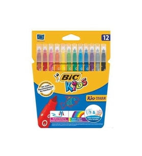 Bic Kids Kid Couleur Ultra Yıkanabilir 12'li Keçeli Boya Kalemi / ?920293