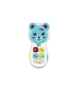 Zeytoys ZEY2023 Müzikli Telefon,Oyuncak Müzikli Işıklı Aynalı Telefon (Mavi)